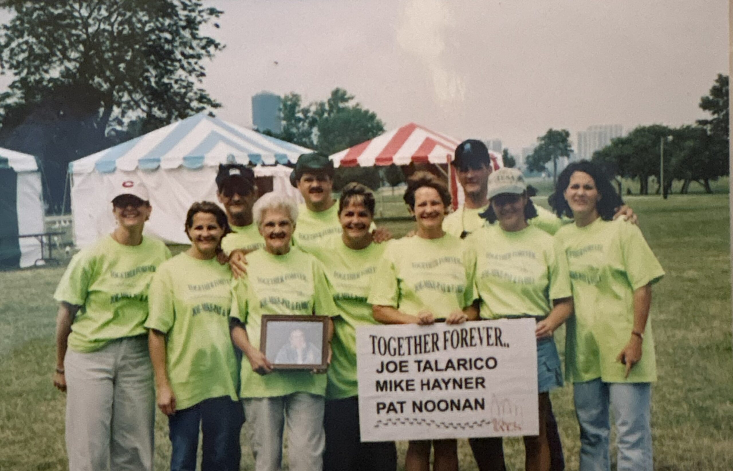 The Tallarico family at an early ALS Walk for Life