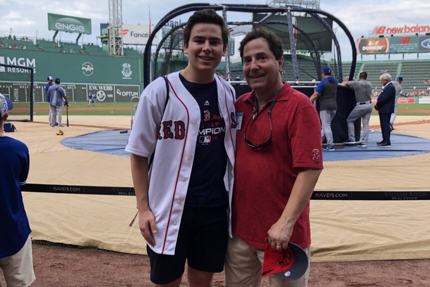 Brady Beck and his dad, Dan.